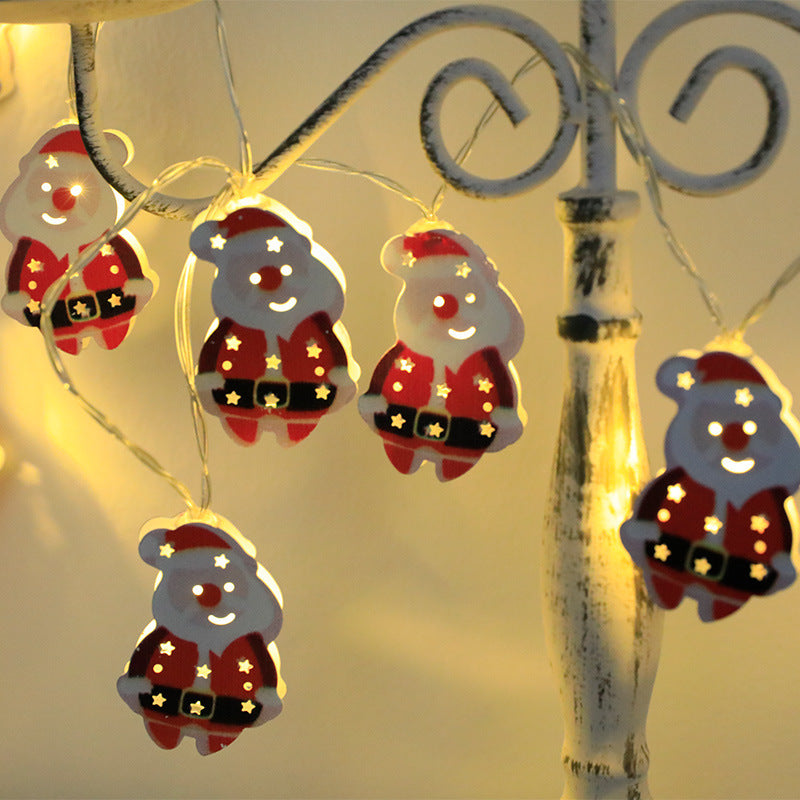 Christmas Themed LED String Lights Hanging Decoration with Christmas Symbols-Santa Claus-Theone Apparel