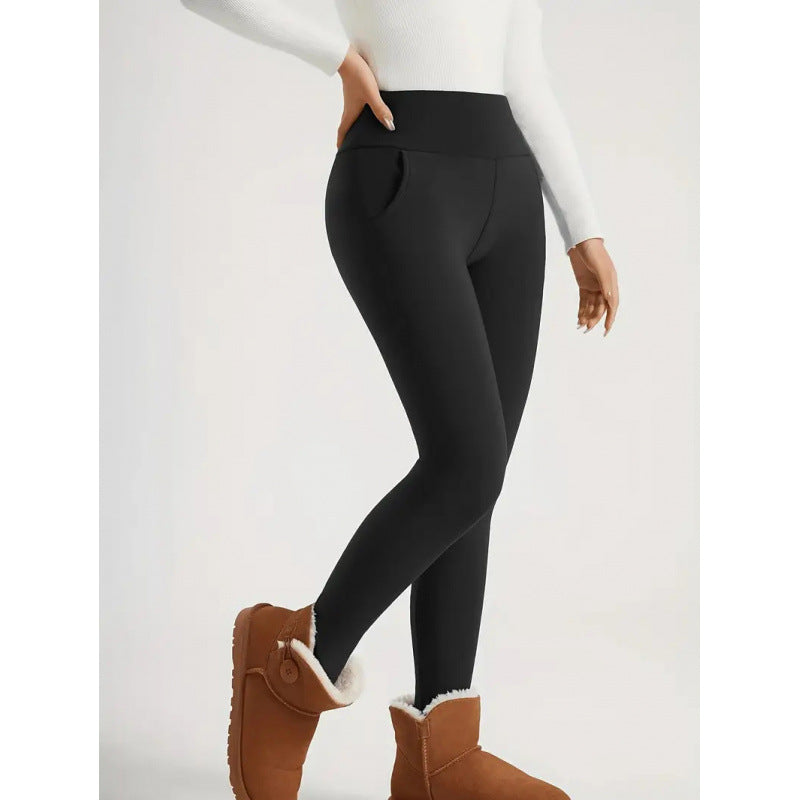 Women's High Waist Fleece Lined Leggings For Winter Comfort