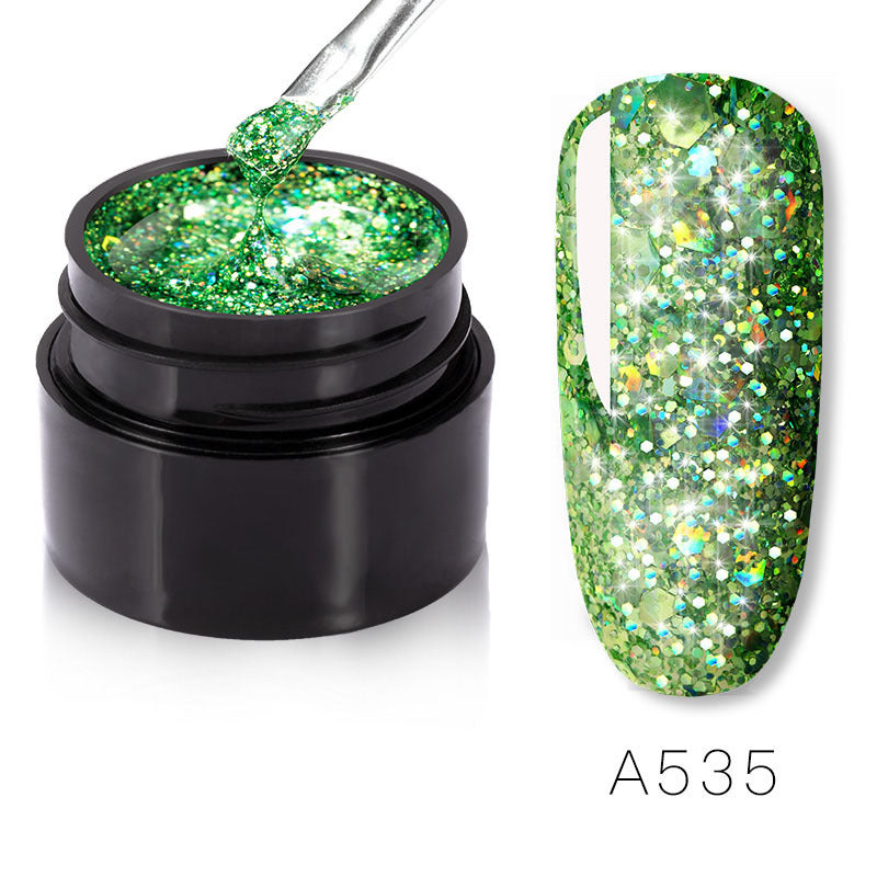 Glittery Sparkles Nail Polish in Multiple Color Combinations