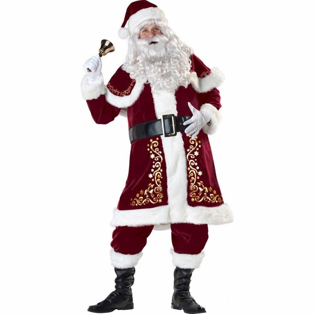 Men and Women's Mr. and Mrs. Claus Couples Outfits for Christmas