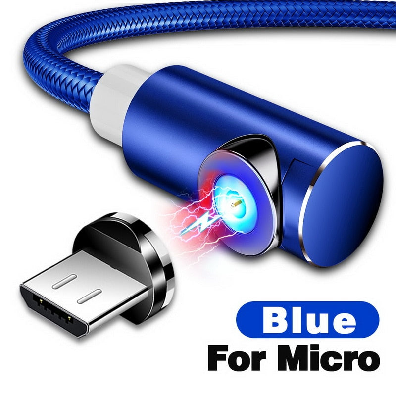 Magnetic Fast?Charging Cable With Swappable Micro?USB, Lightning, Type?C Heads