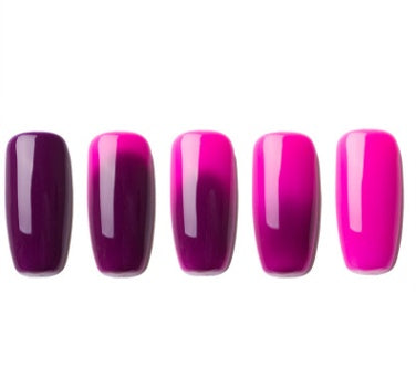 Ombre Color Short Blunt Coffin Nails in Various Colors