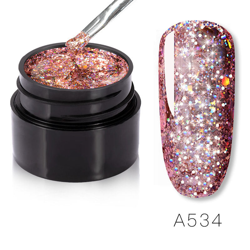 Glittery Sparkles Nail Polish in Multiple Color Combinations