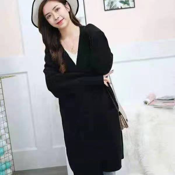 Versatile Long And Loose Thick Knit Cardigan Coat