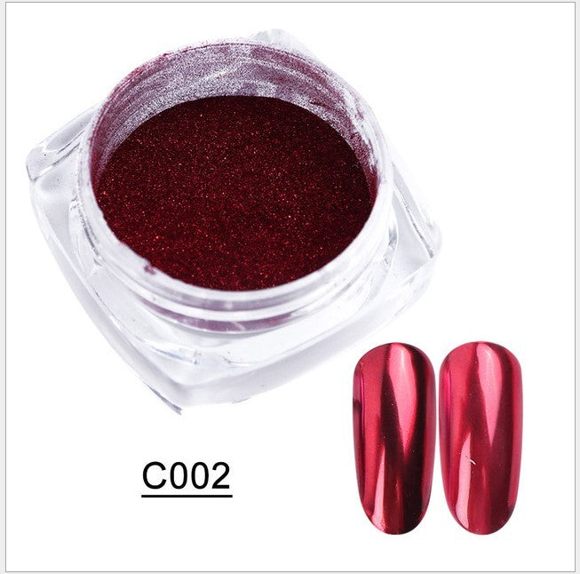 Titanium Mirror Nail Powder Set for False Nails