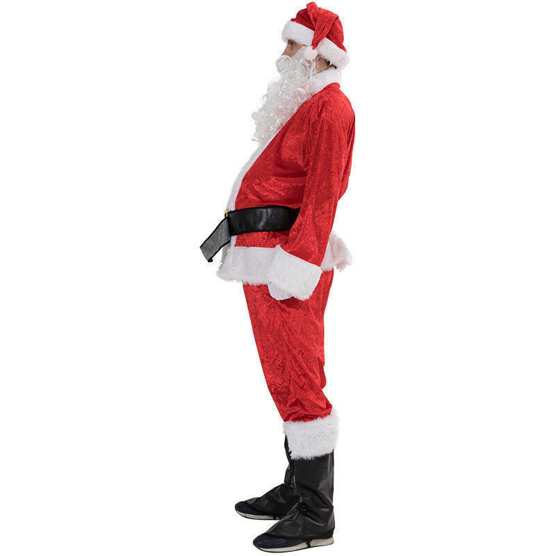 Plus Size Santa Claus Full Body Adult Costume with Accessories