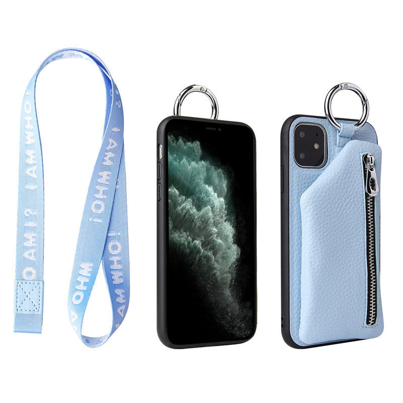 Crossbody PU Leather Phone Case With Strap And Coin Pouch