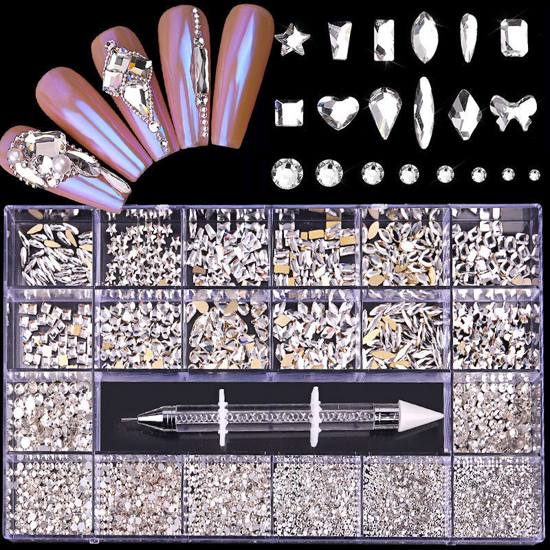 Set of 21 Boxes of Nail Art and 3D Designs