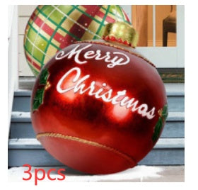 60 Centimeter Hanging Oversized PVC Christmas Ornaments for Exterior Decor-Christmas-Theone Apparel