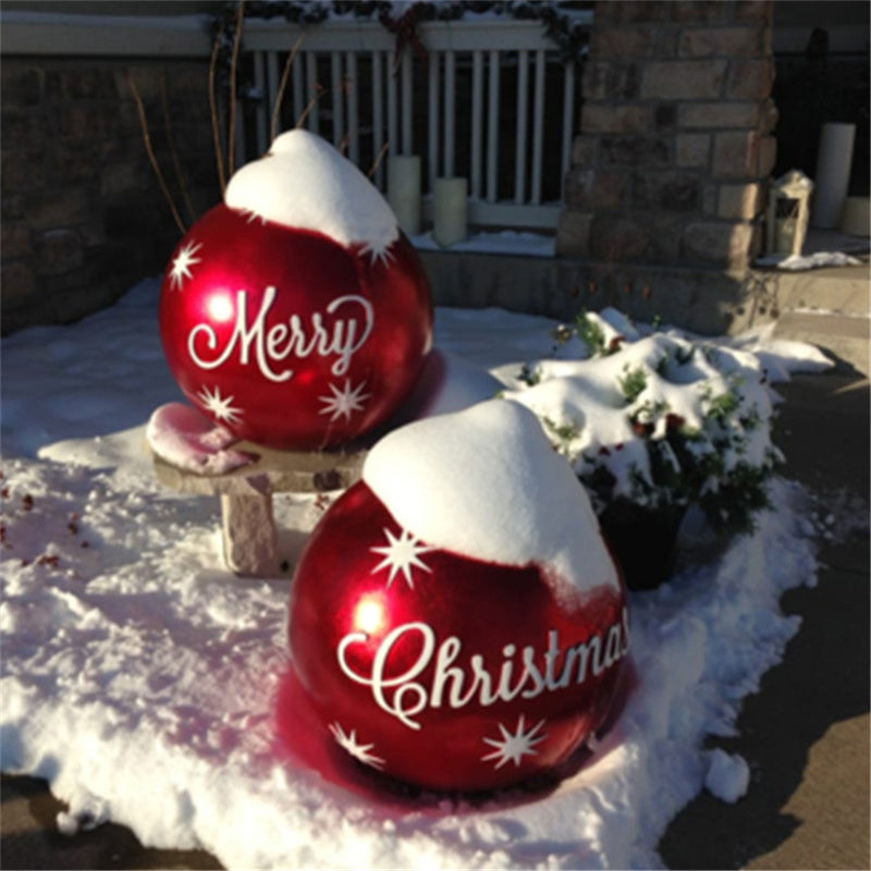 60 Centimeter Hanging Oversized PVC Christmas Ornaments for Exterior Decor-Theone Apparel