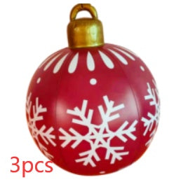 60 Centimeter Hanging Oversized PVC Christmas Ornaments for Exterior Decor-Purple-Theone Apparel