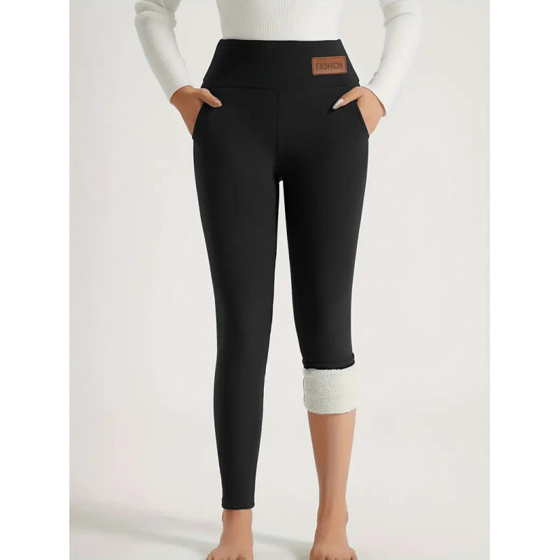 Women's High Waist Fleece Lined Leggings For Winter Comfort