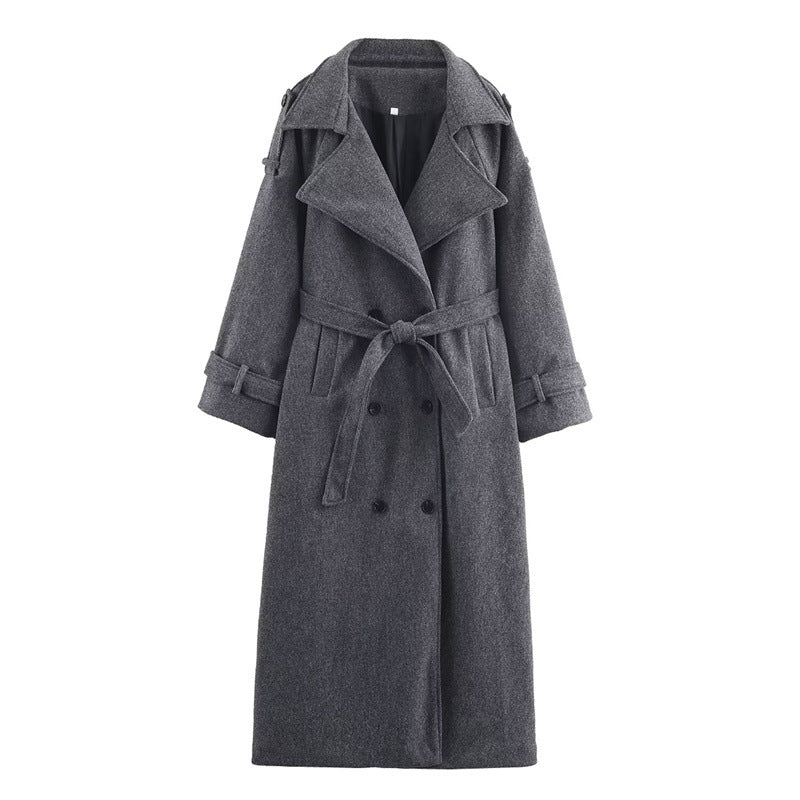 Women's Double-breasted Wool Coat