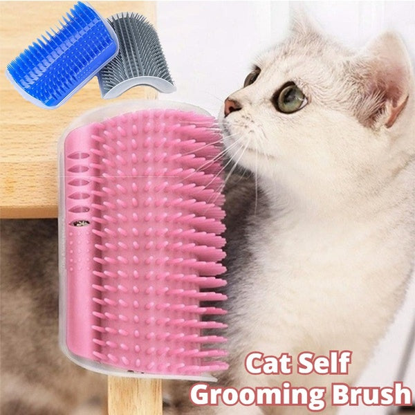 Cat Self Grooming Wall Brush For Easy Hair Removal