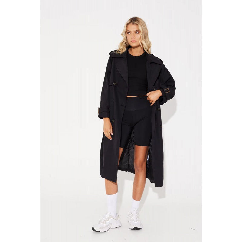 Women's Fashion Casual Long Trench Coat