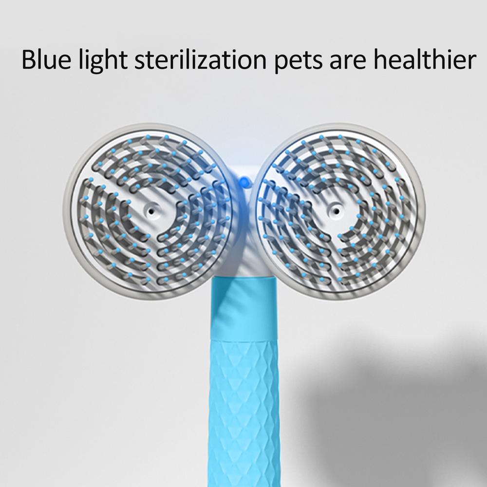 Double Headed Self Cleaning Slicker Brush With Negative Ions