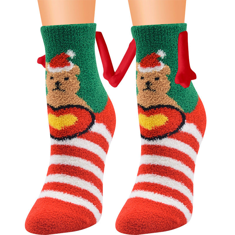 Adorable 3D Soft Fleece Crew Socks with Penguin Designs-Figure 14-Theone Apparel