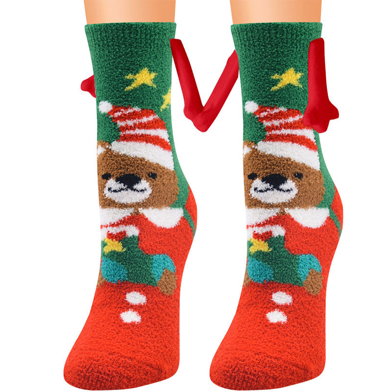 Adorable 3D Soft Fleece Crew Socks with Penguin Designs-Figure 18-Theone Apparel