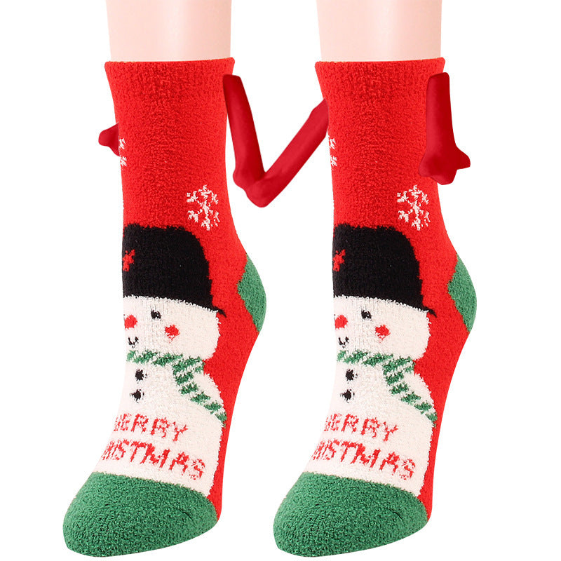 Adorable 3D Soft Fleece Crew Socks with Penguin Designs-Figure 27-Theone Apparel