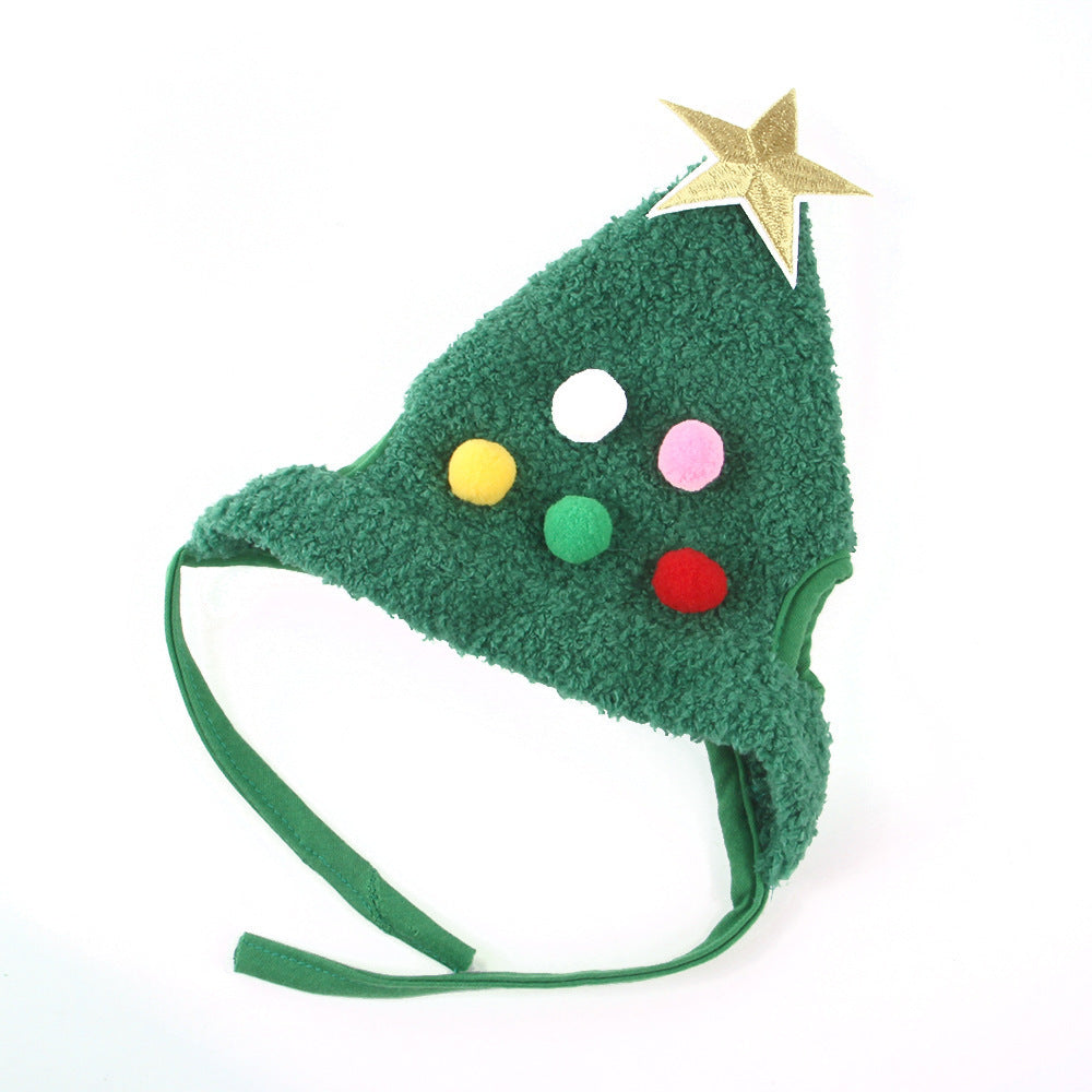Adorable Pet Christmas Outfits with Stars and Puffballs-Theone Apparel