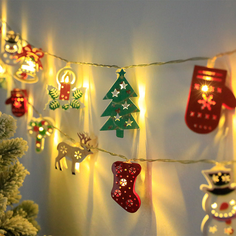 Christmas Themed LED String Lights Hanging Decoration with Christmas Symbols-Theone Apparel