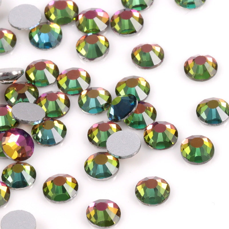 Colorful Rhinestone Jewel Nail Adornment in Multiple Colors-Multicolored-Theone Apparel