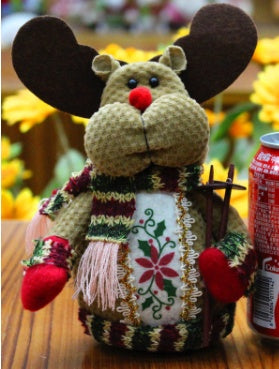 Cute Rustic Santa Claus, Reindeer and Snowman Christmas Decorations-Elk (18x13cm)-Theone Apparel