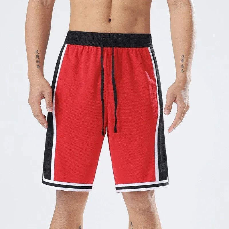 Dynamic Training Shorts with Breathable Summer Performance-Red-Theone Apparel