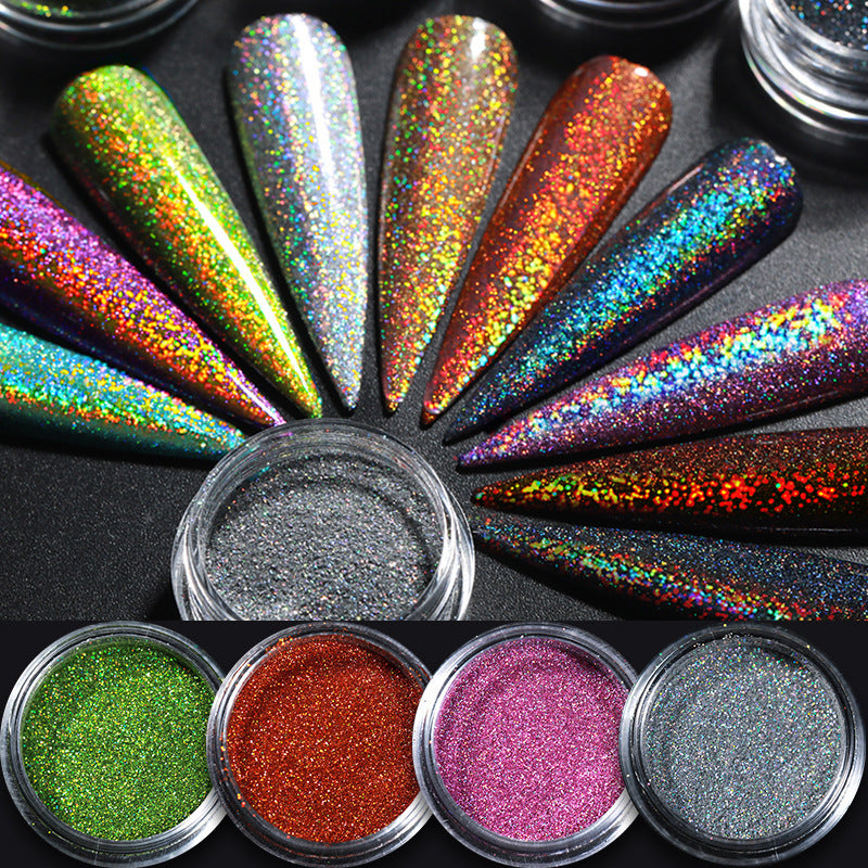 Glittery and Glitzy Nail Powder in Multiple Color Options-Theone Apparel