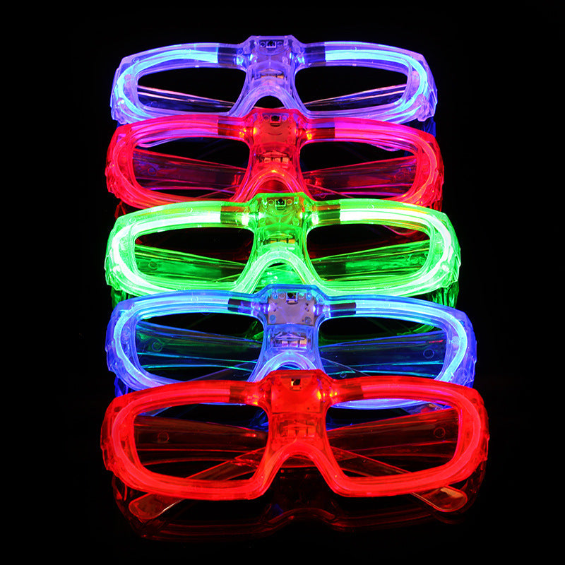 Light-Up Glowing LED Plastic Glasses for Party Favors and Photo Booth Props-Theone Apparel