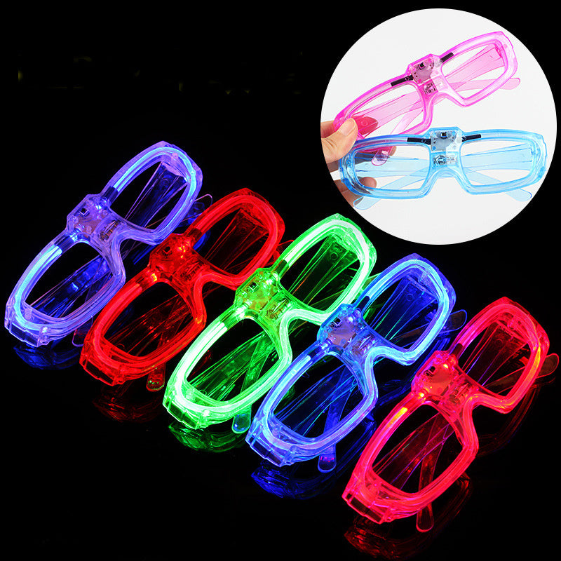 Light-Up Glowing LED Plastic Glasses for Party Favors and Photo Booth Props-Theone Apparel