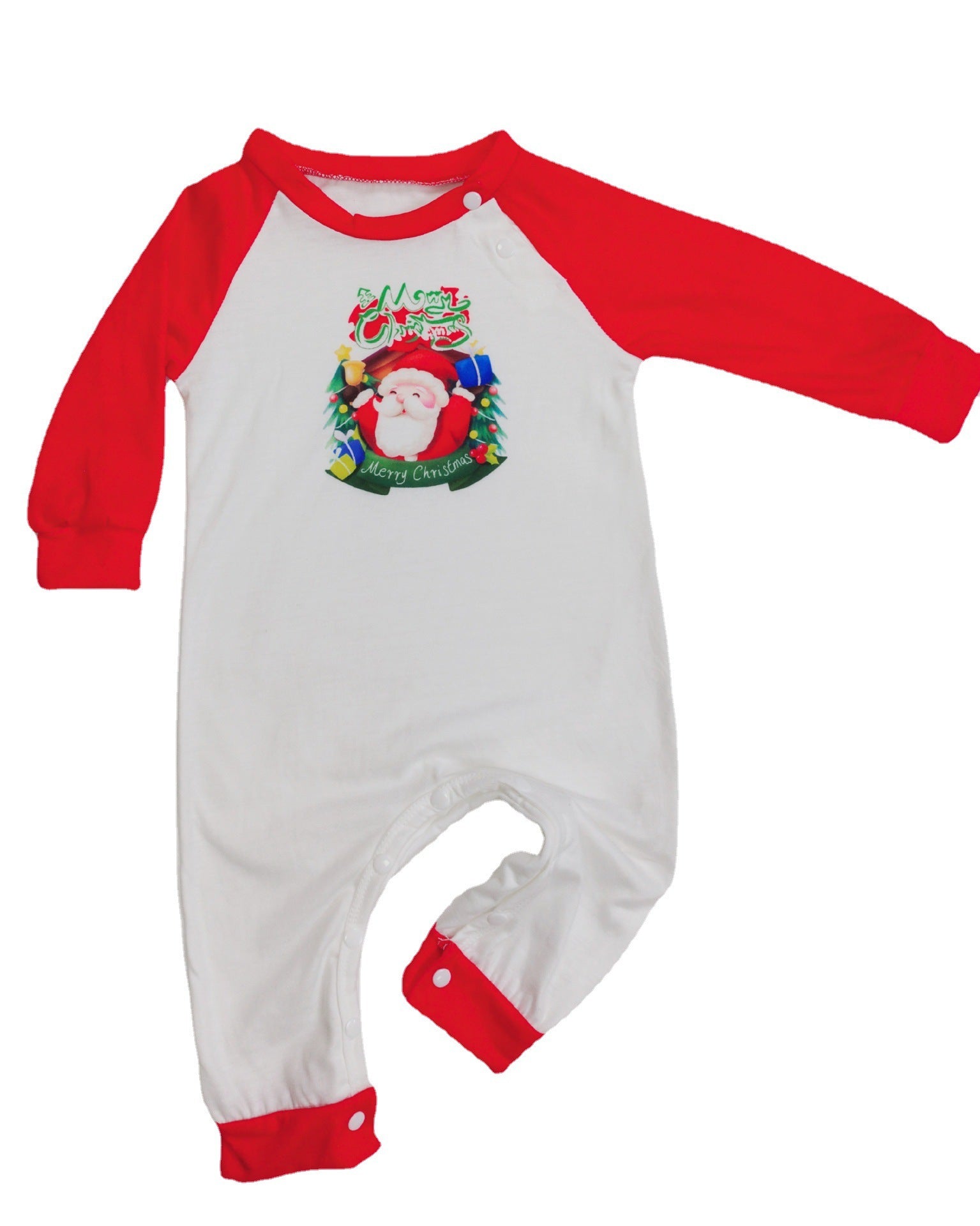 Matching Family Red and White Reindeer Christmas Pajama Set-Theone Apparel
