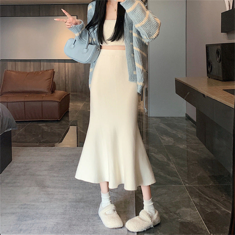 Mid Length A-Line Skirt For Graceful Feminine Style-Theone Apparel