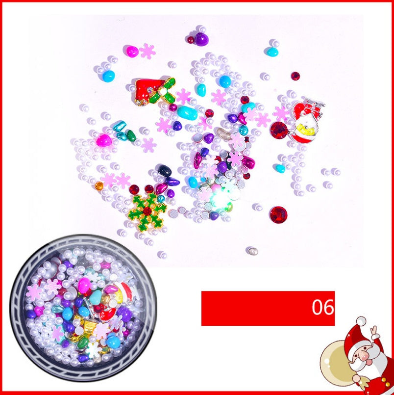 Multicolored Nail Accessories in Various Shapes and Styles-6style-Theone Apparel