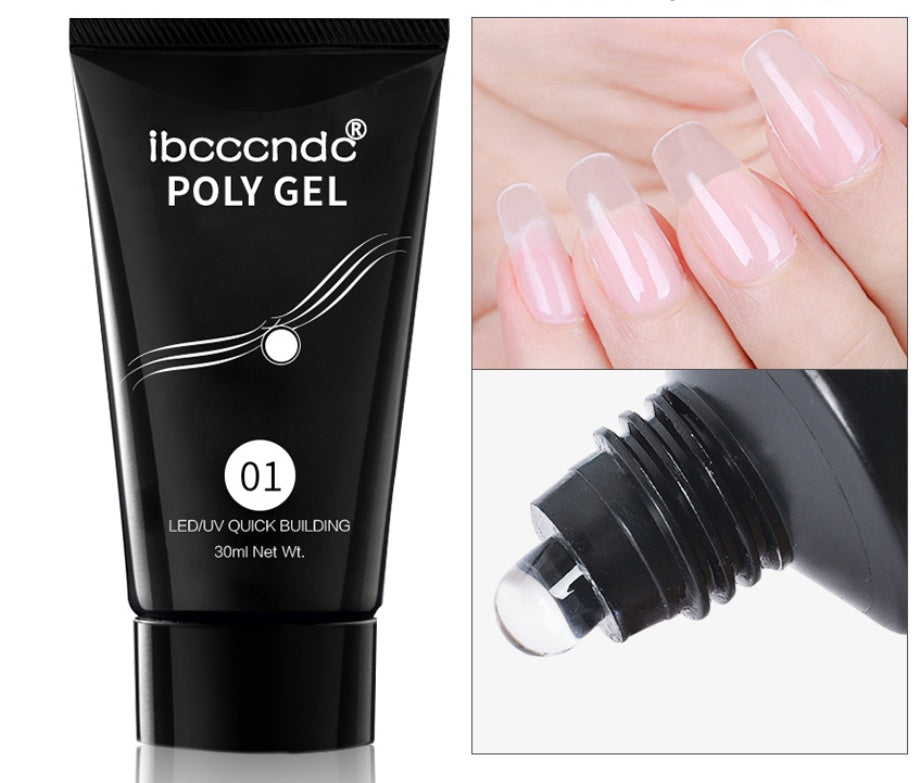 Transparent Nail Extension Poly Gel 100 Piece Set-Theone Apparel