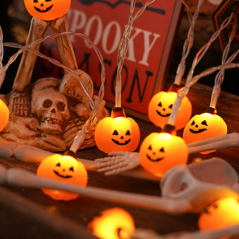 Whimsical Pumpkin Patch Orange String Lights for Halloween-Pumpkin-Theone Apparel