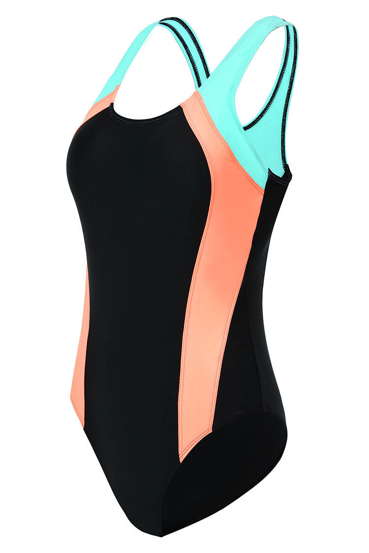 Women's One Piece Retro Multi Color Swimsuit-Theone Apparel