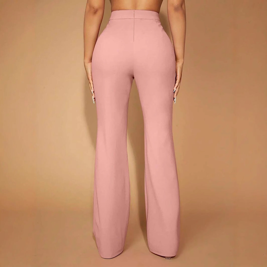 High Waist All-matching Fashion Business Commute Fall Women's Clothing Casual Business Pants Trousers