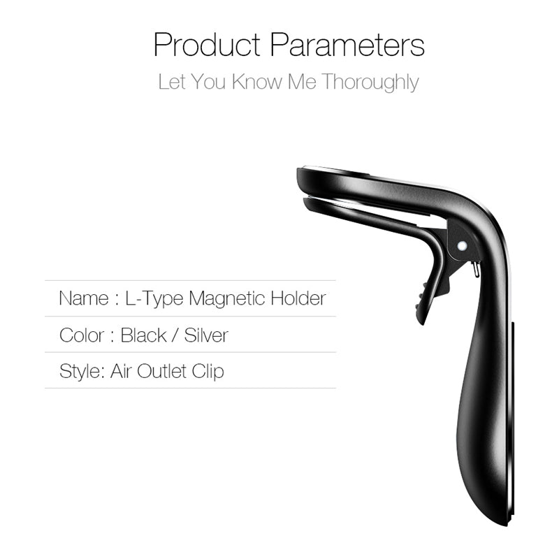 360° Magnetic Air?Vent Car Phone Holder With Compact Metal Design