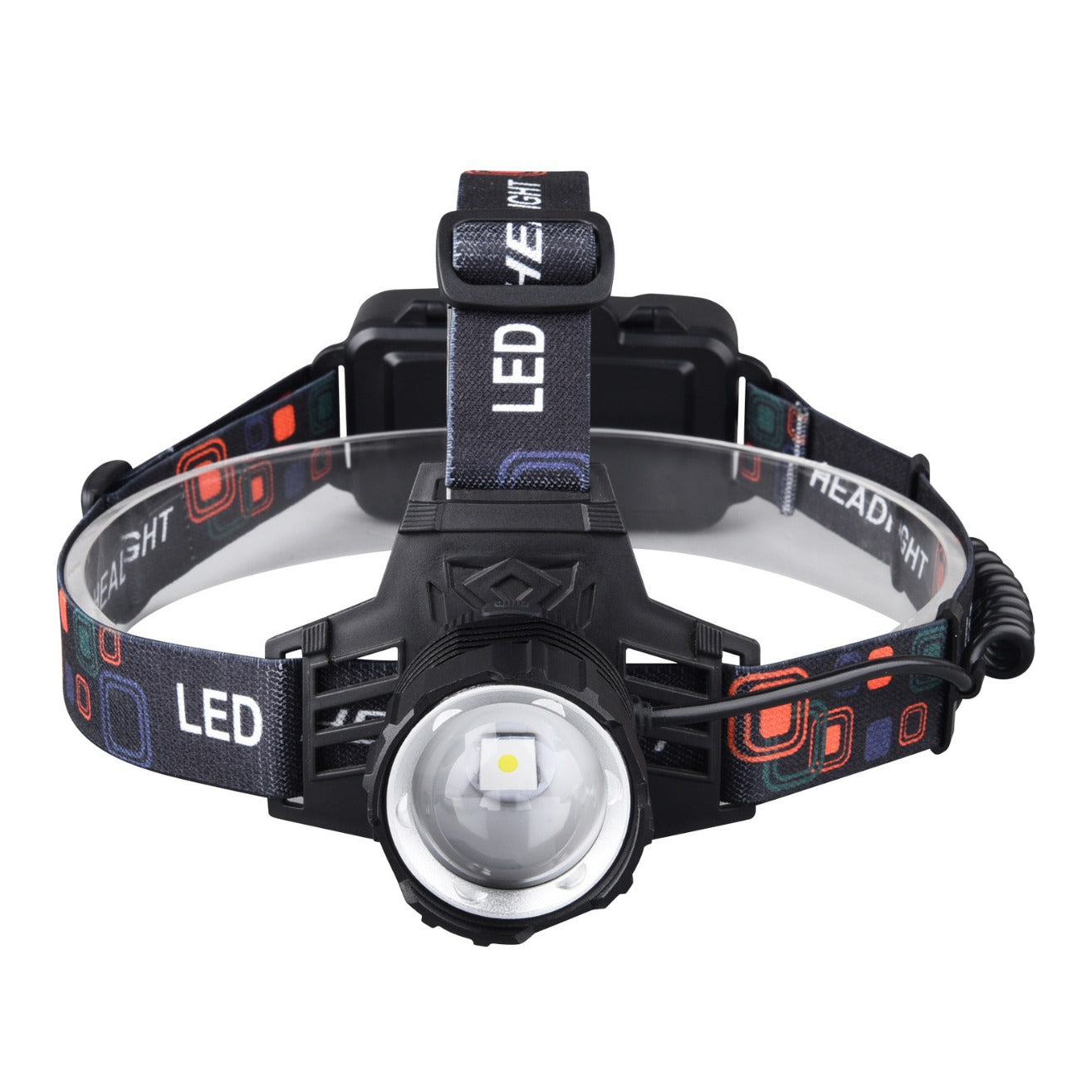 T6 white light green light red light zoom headlight