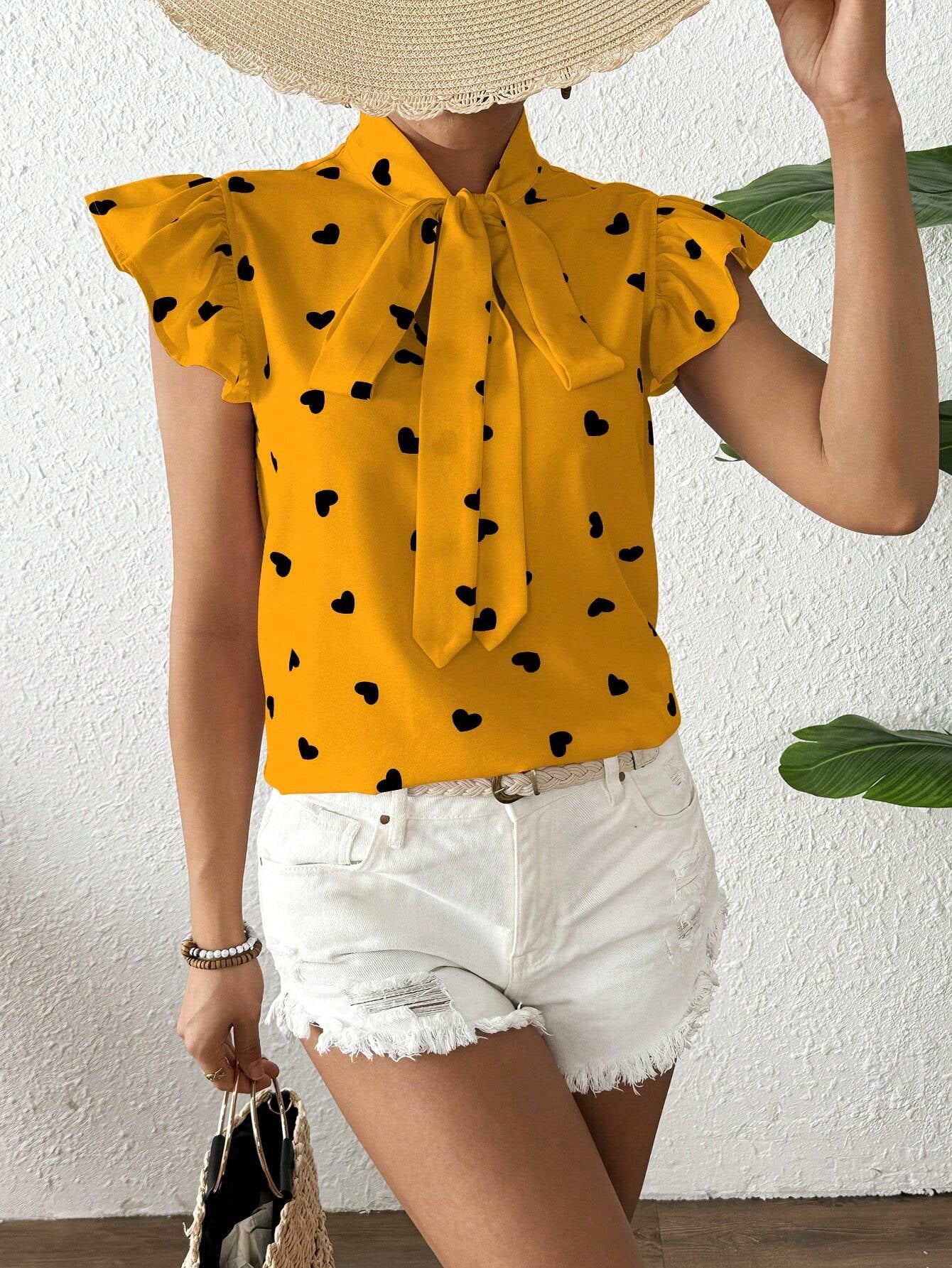 Stylish Short Sleeve Commuter Top For Modern Women