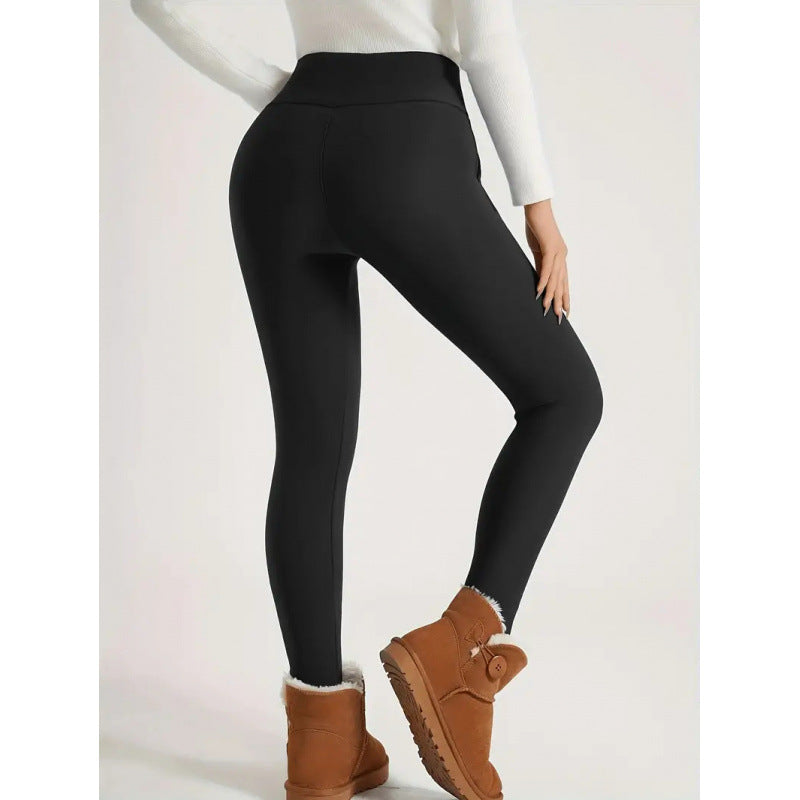 Women's High Waist Fleece Lined Leggings For Winter Comfort