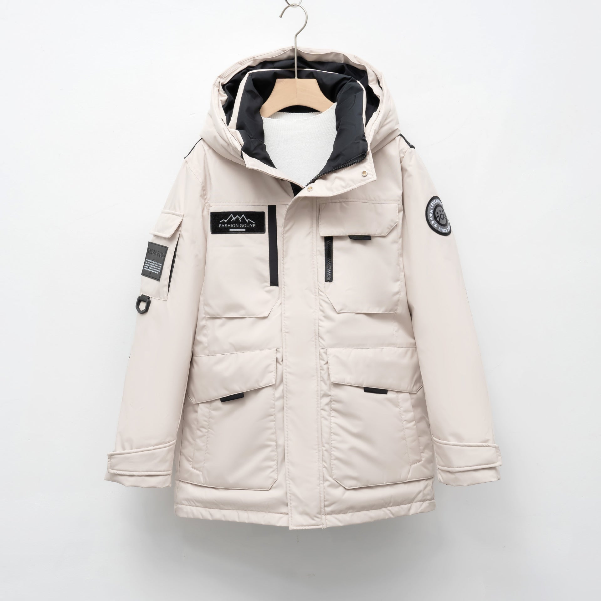 Women's Hooded Workwear Parka Down Jacket For Winter