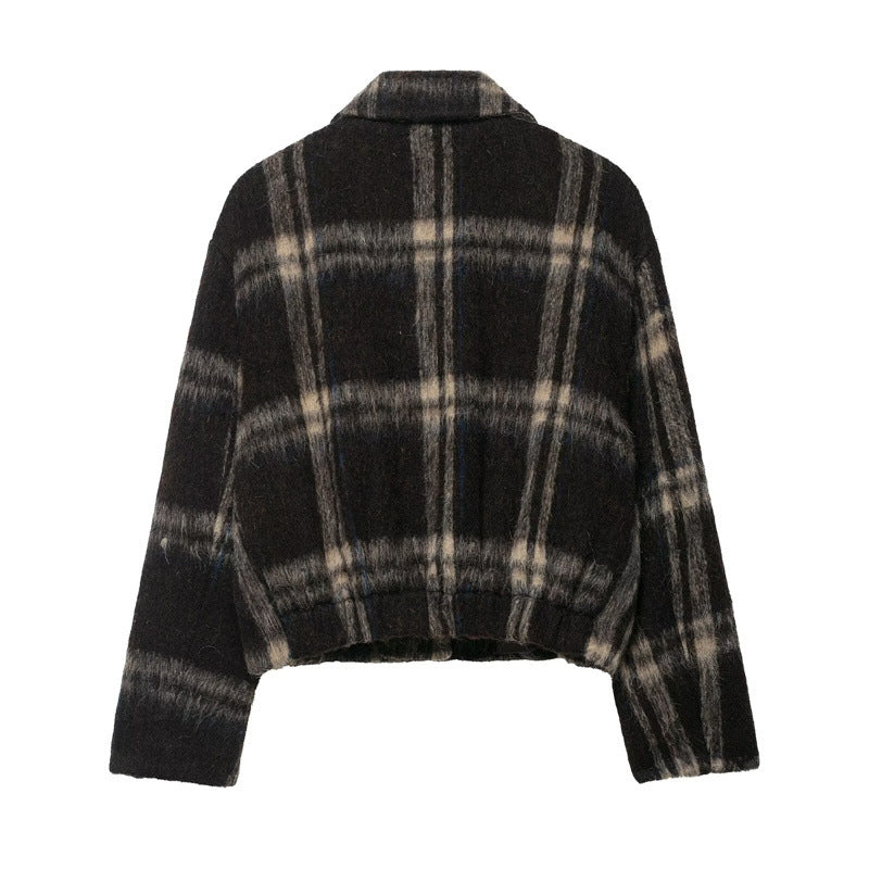 Women's Long Sleeve Loose Casual Lapel Single-breasted Coat