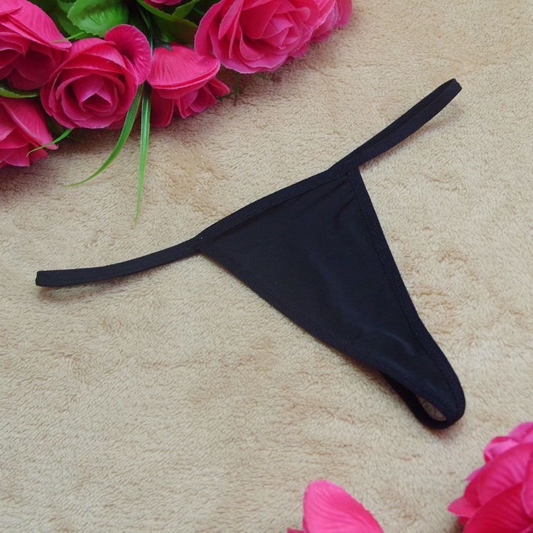 ثونغ G-String بسيط مع ثونغ الدانتيل الشفاف