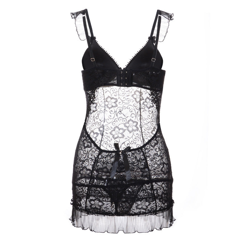 Floral Lace Lingerie Slip Dress