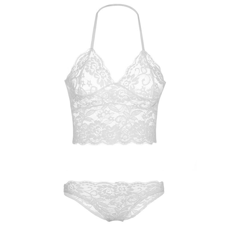 Half Crop Lace Bralette and Panty Set