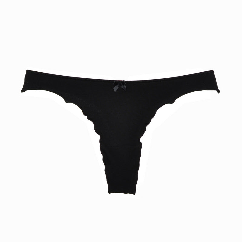 Serpy Striped Band Thong Panty