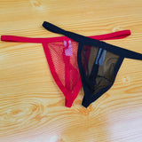 Transparent Mesh Thong Underwear