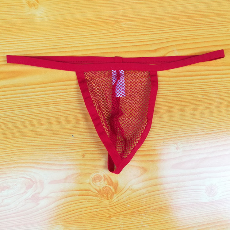 Transparent Mesh Thong Underwear